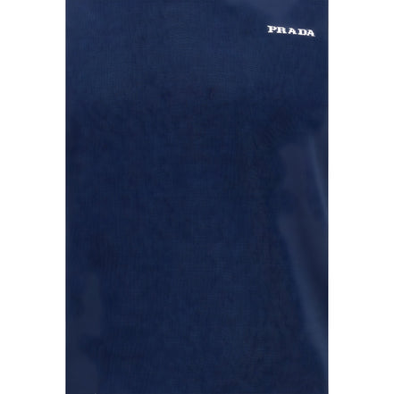Prada Blue Cotton T-Shirt