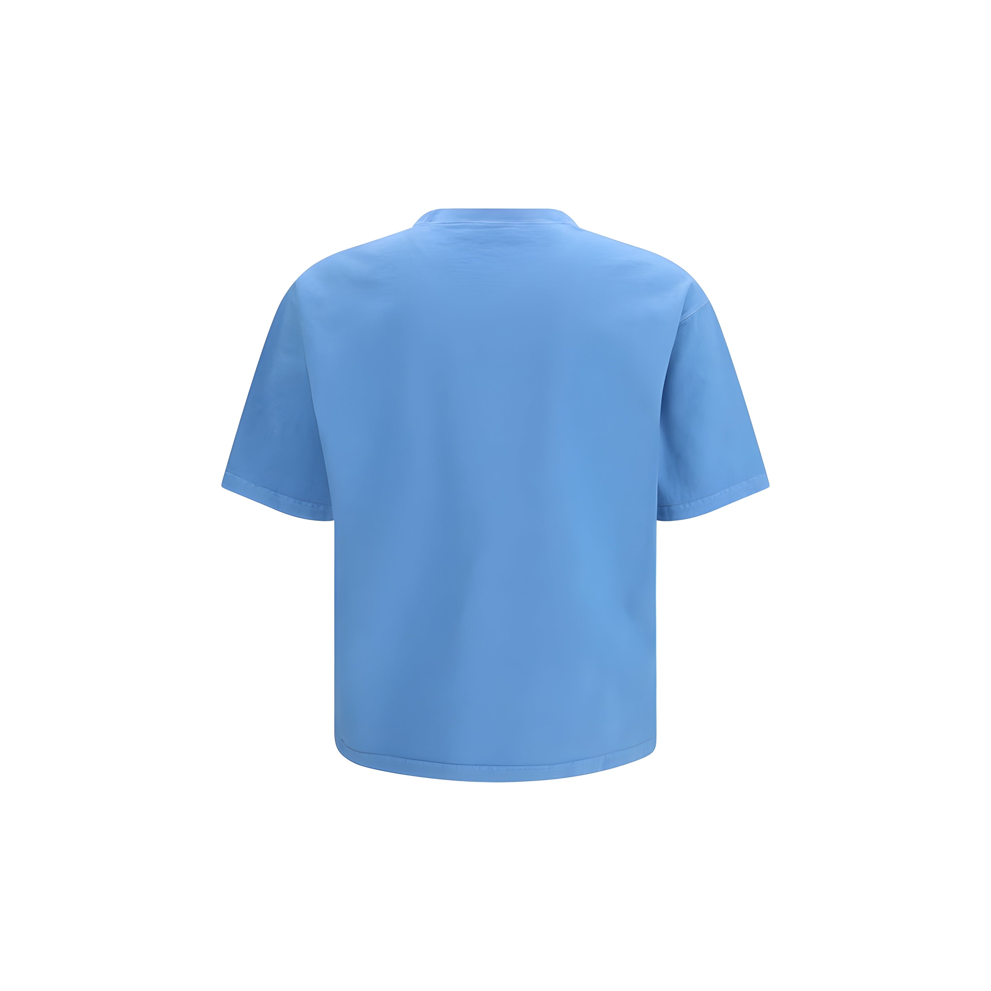 Tricou albastru din bumbac Prada
