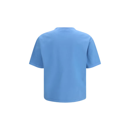 Tricou albastru din bumbac Prada