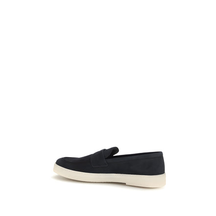 Mocasini Prada albaștri slip-on