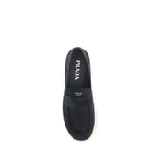 Mocasini Prada albaștri slip-on