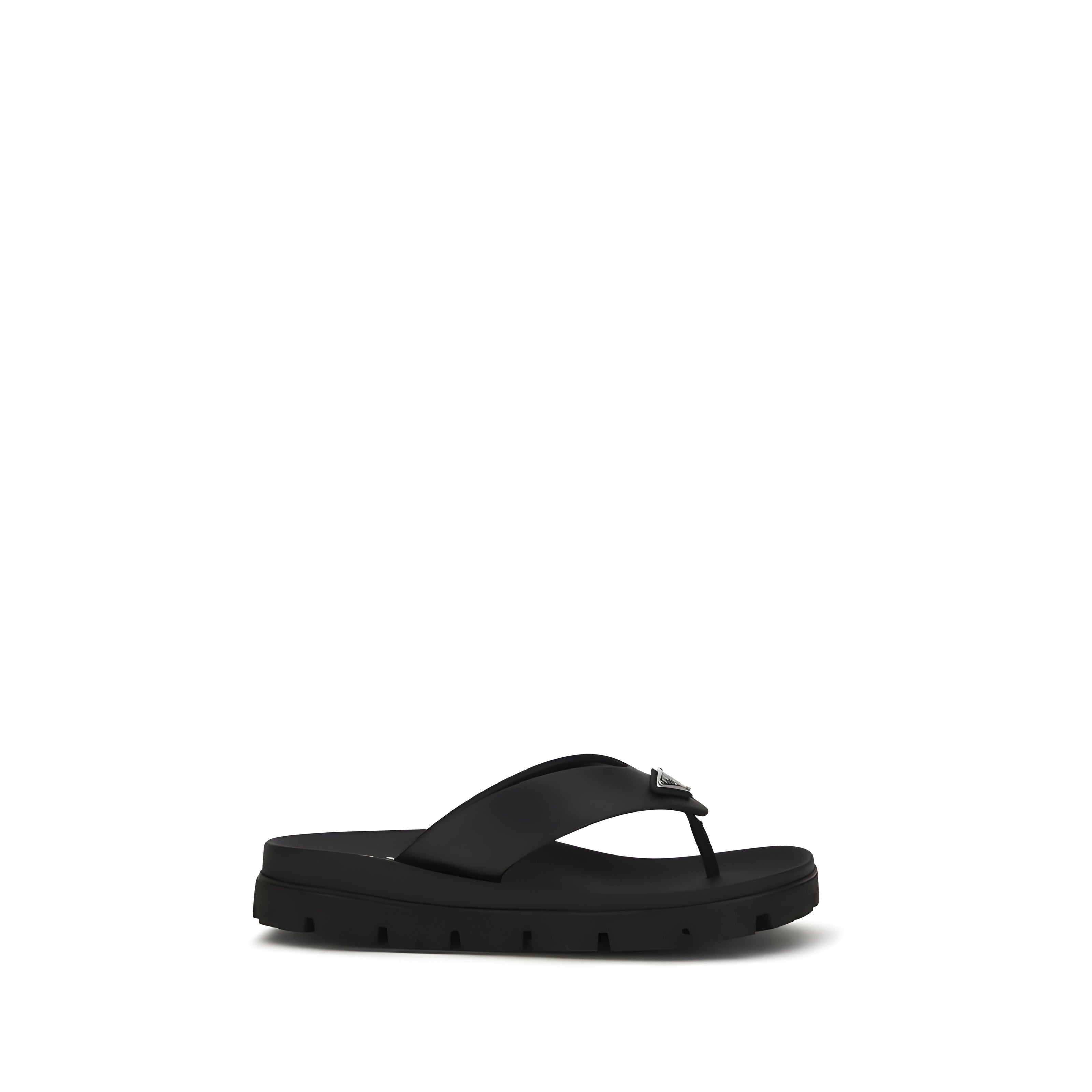 Prada Brown Flat Sandals