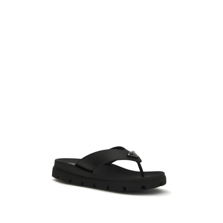 Prada Brown Flat Sandals