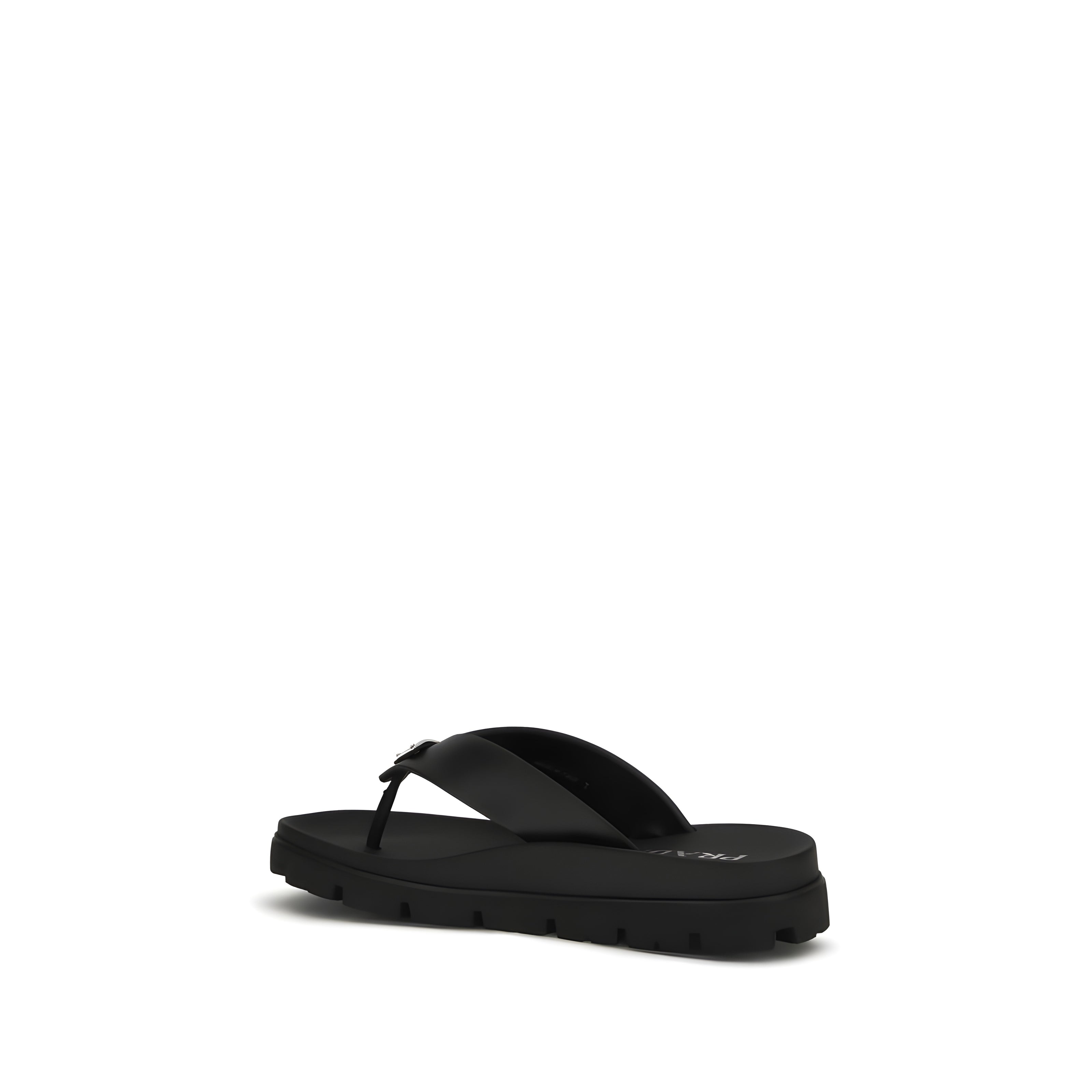 Prada Brown Flat Sandals