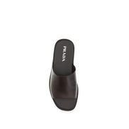 Prada Brown Flat Sandals