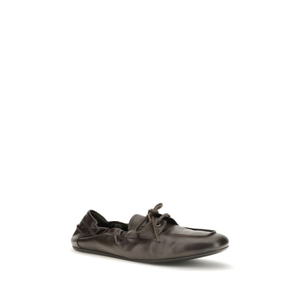 Prada Loafers Slip-On Maro din Piele