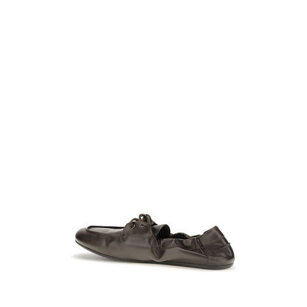 Prada Loafers Slip-On Maro din Piele