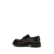 Mocasini slip-on Prada maro din piele