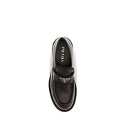 Mocasini slip-on Prada maro din piele