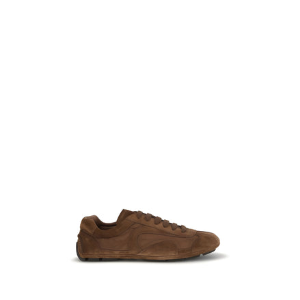Adidași de tip low-top Prada maro