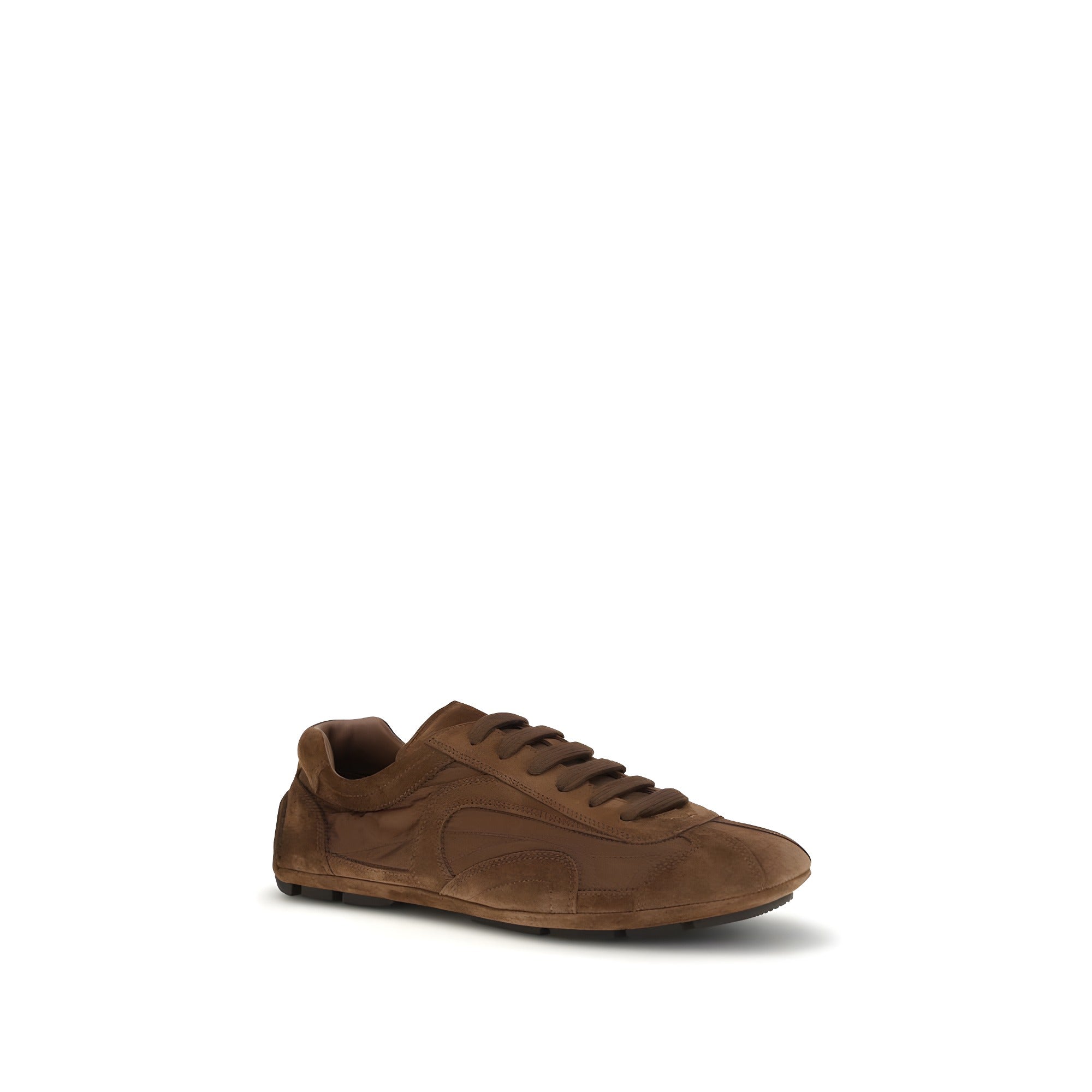 Adidași de tip low-top Prada maro