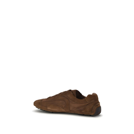 Adidași de tip low-top Prada maro