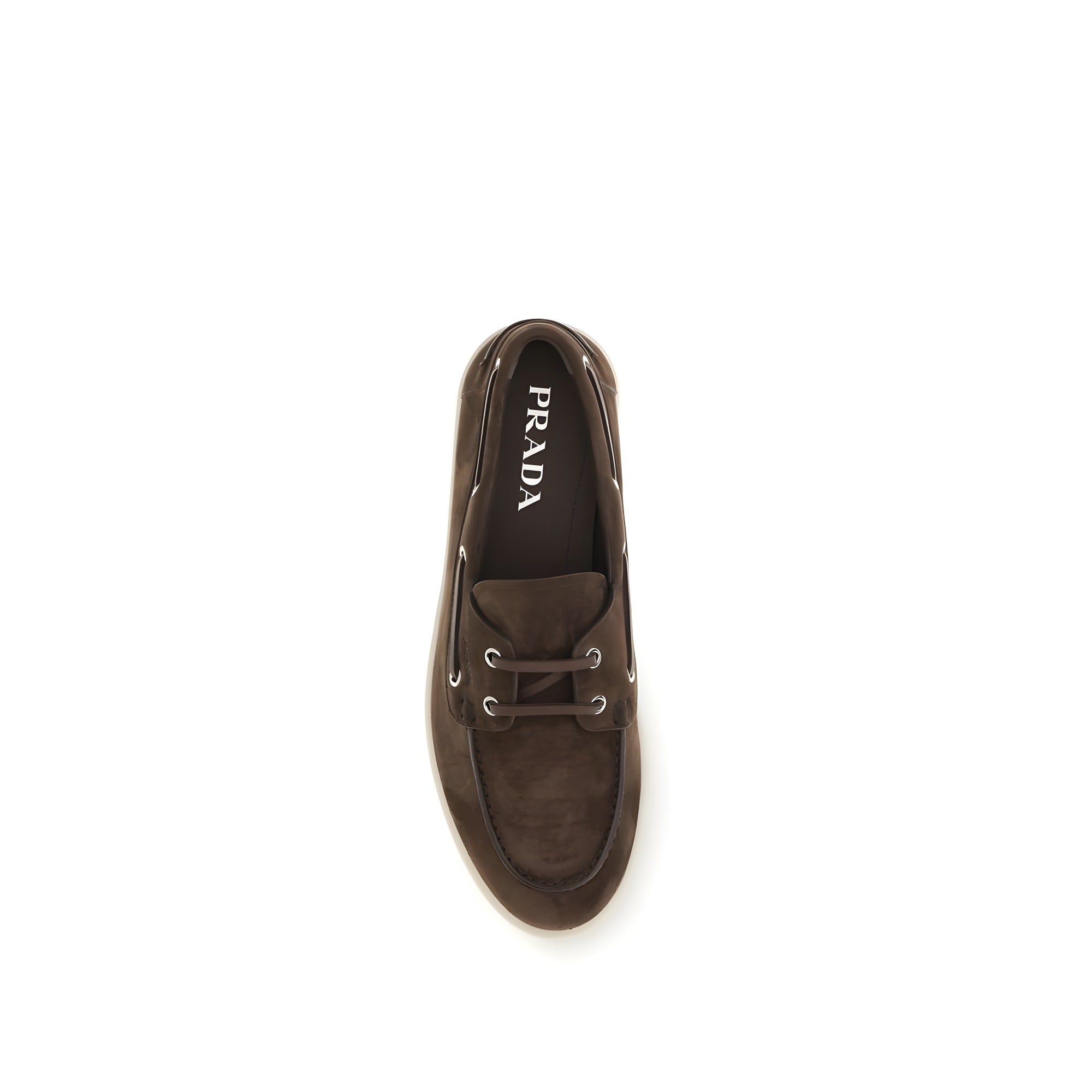Mocasini slip-on Prada maro