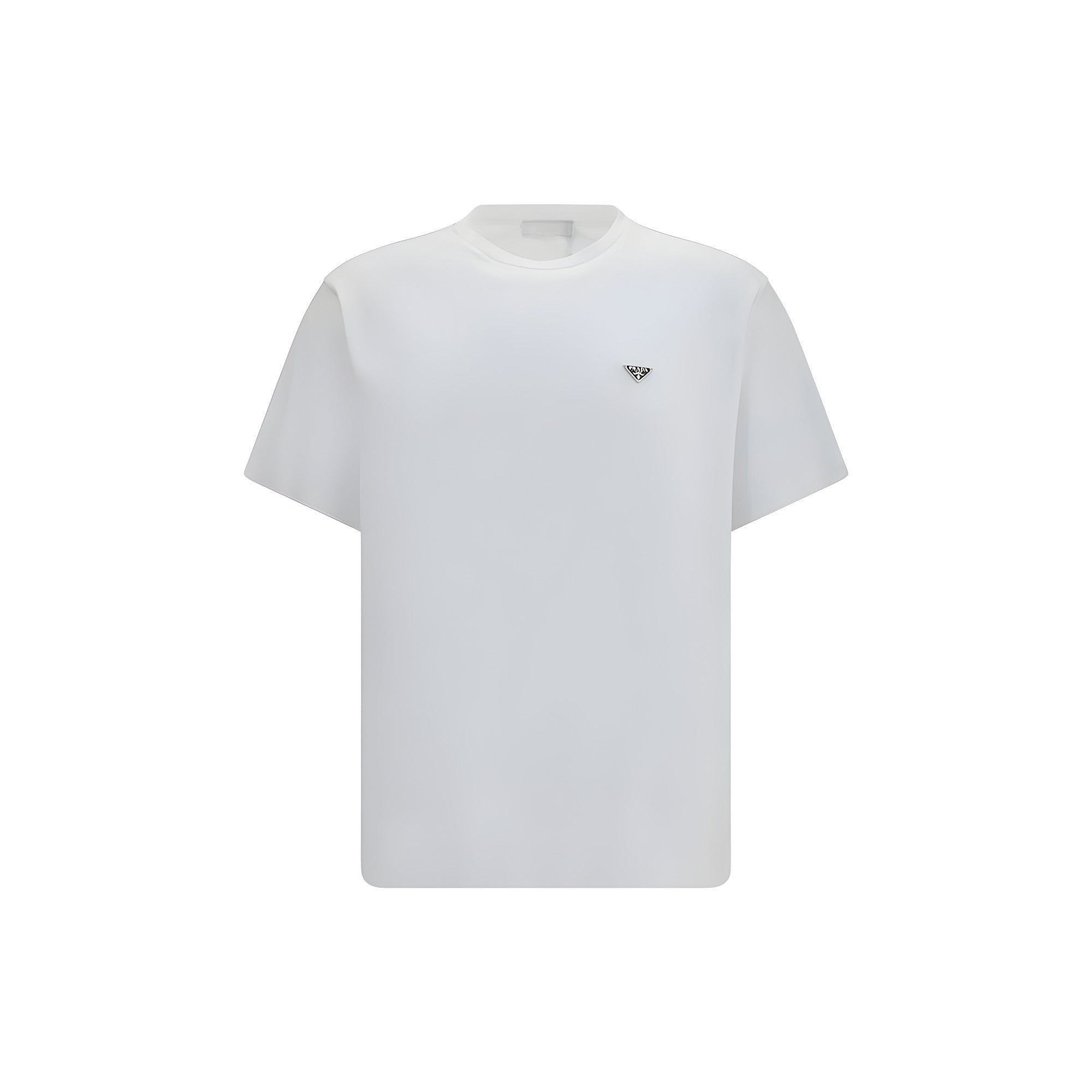 Tricou Prada alb din bumbac