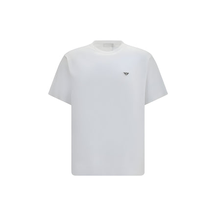 Tricou Prada alb din bumbac