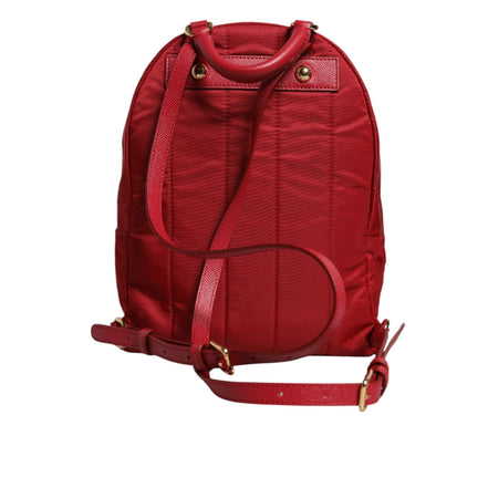 Rucsac Dolce & Gabbana Roșu #DGFAMILY VULCANO cu aplicații