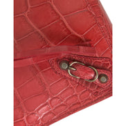 Balenciaga Red Classic Pouch Wristlet