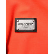 Dolce & Gabbana Hanorac cu Glugă și Logo Fluorescent Roșu