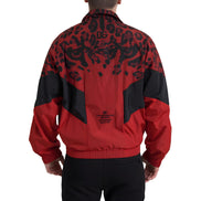 Dolce & Gabbana Red Leopard Full Zip Sweater