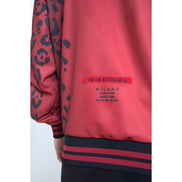 Dolce & Gabbana Red Leopard Full Zip Bomber Jacket