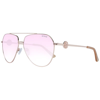 Ochelari de soare Guess auriu-roze