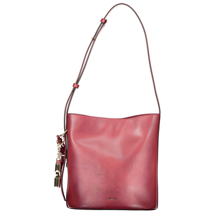 Furla Red Leather Bucket Bag