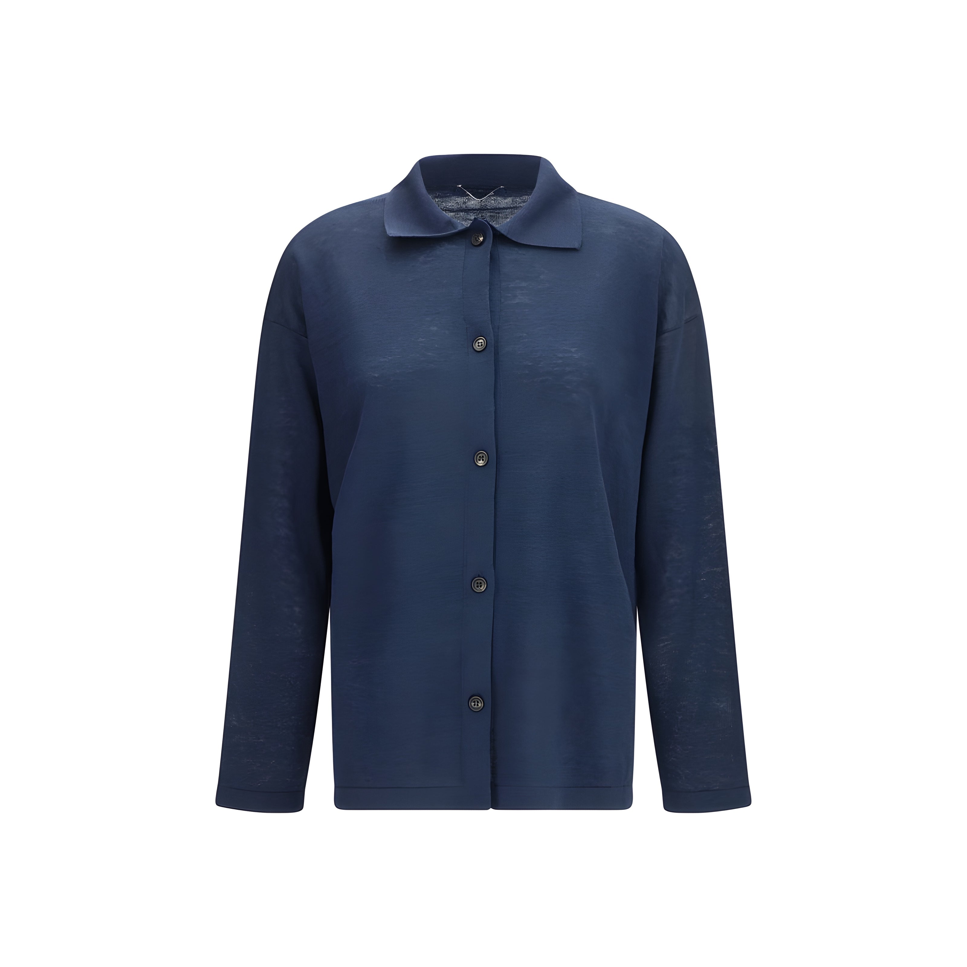 'S Max Mara Blue Linen Cardigan