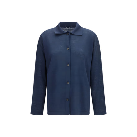 'S Max Mara Blue Linen Cardigan
