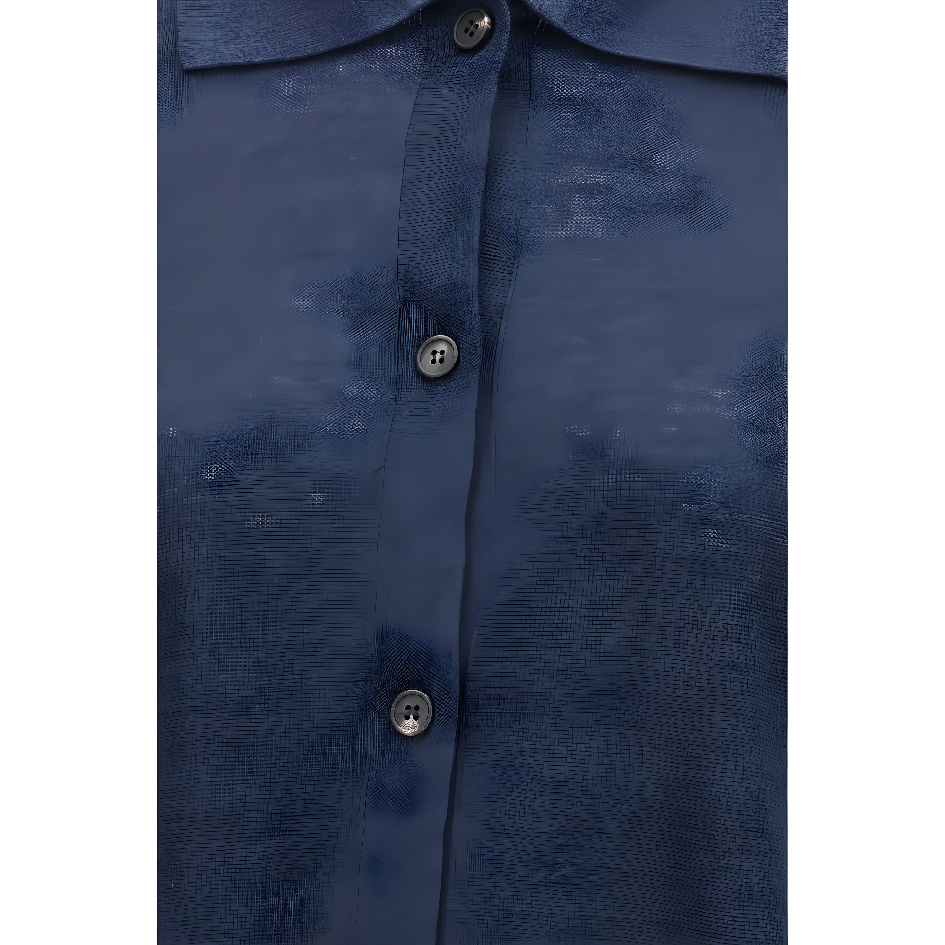 'S Max Mara Blue Linen Cardigan