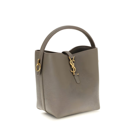 Saint Laurent Beige Calf Leather Bucket Bag