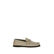 Mocasini slip-on Saint Laurent bej din piele