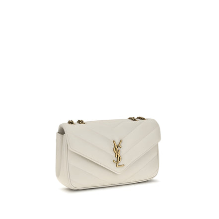 Saint Laurent Beige Leather Shoulder Bag