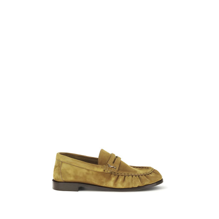 Mocasini slip-on bej Saint Laurent