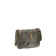 Saint Laurent Bicolor Calf Leather Bos Taurus Shoulder Bag