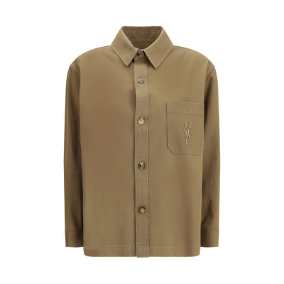 Geacă Saint Laurent bicoloră din bumbac