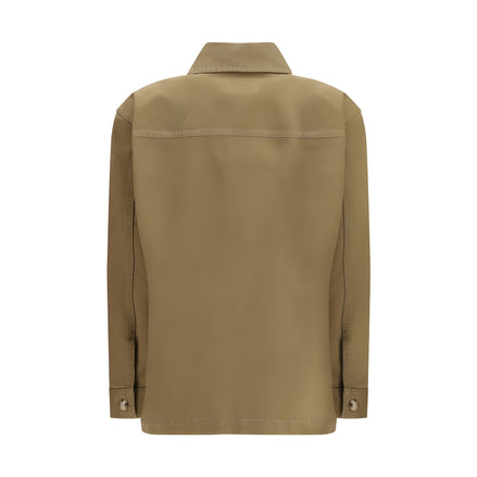 Geacă Saint Laurent bicoloră din bumbac