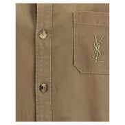 Saint Laurent Bicolor Cotton Denim Jacket