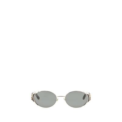 Ochelari de soare Saint Laurent negri din acetat ovali