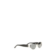 Ochelari de soare Saint Laurent negri din acetat ovali