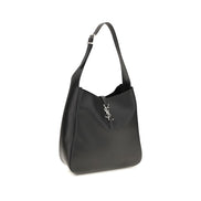Saint Laurent Black Calf Leather Shoulder Bag