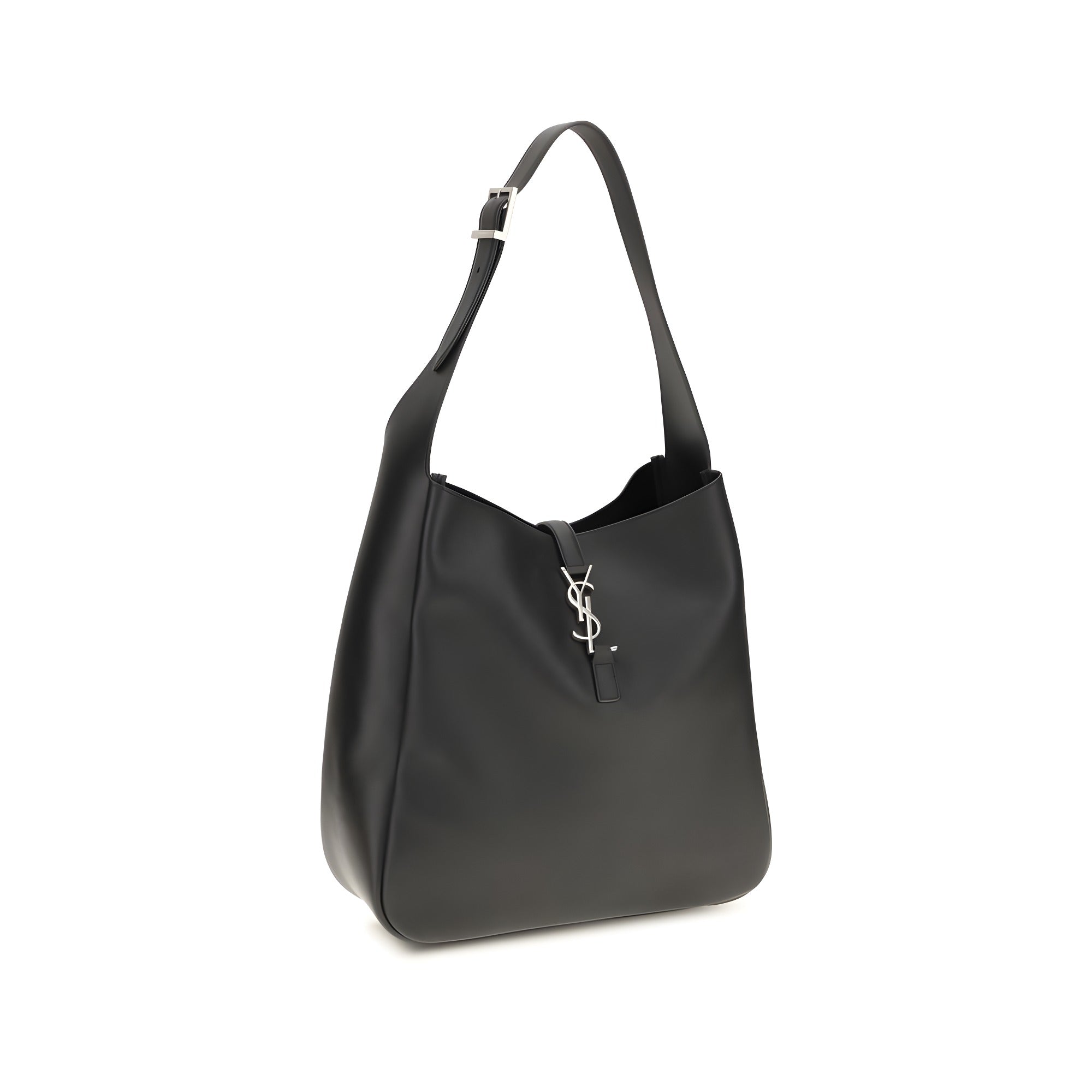 Saint Laurent Black Calf Leather Shoulder Bag