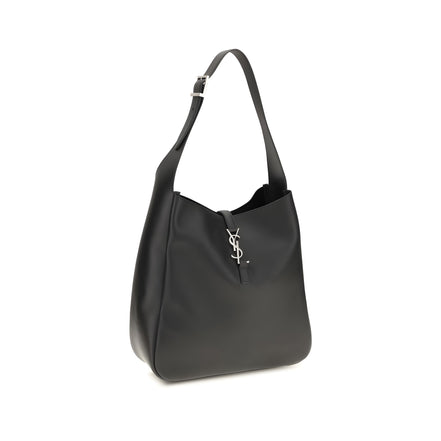 Saint Laurent Black Calf Leather Shoulder Bag