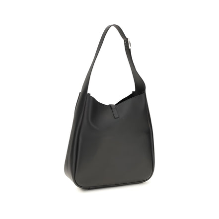 Saint Laurent Black Calf Leather Shoulder Bag