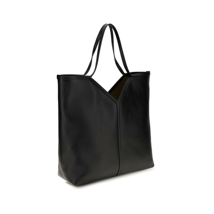 Geantă shopper Saint Laurent neagră din piele