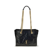 Saint Laurent Black Calf Leather Bos Taurus Shoulder Bag