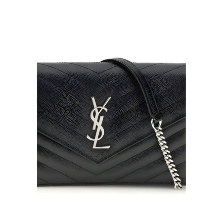 Saint Laurent Black Calf Leather Wallet