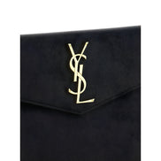 Saint Laurent Black Calf Leather Clutch Bag