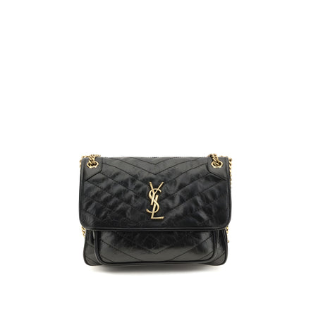 Geantă Saint Laurent neagră din piele