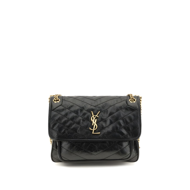 Geantă Saint Laurent neagră din piele