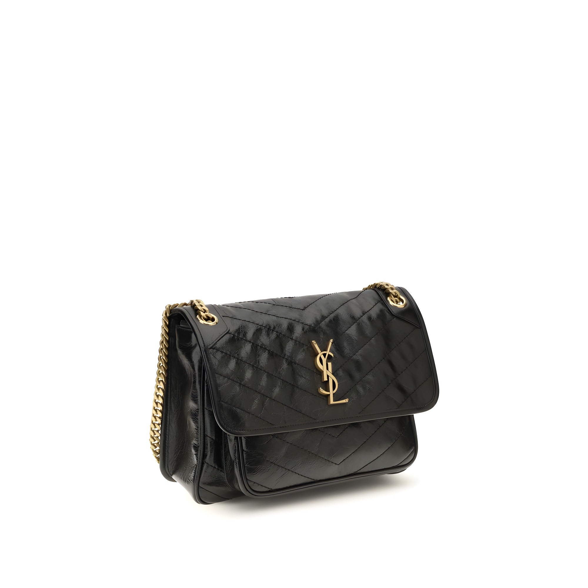 Geantă Saint Laurent neagră din piele